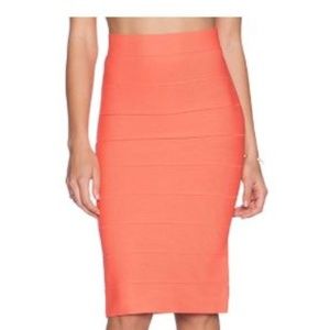 BCBGMAXAZRIA Leger High-Waist Bandage Skirt